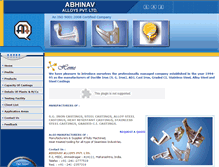 Tablet Screenshot of abhinavalloys.com